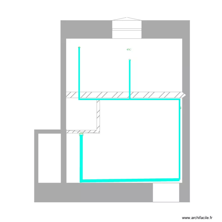 passage evacuations. Plan de 