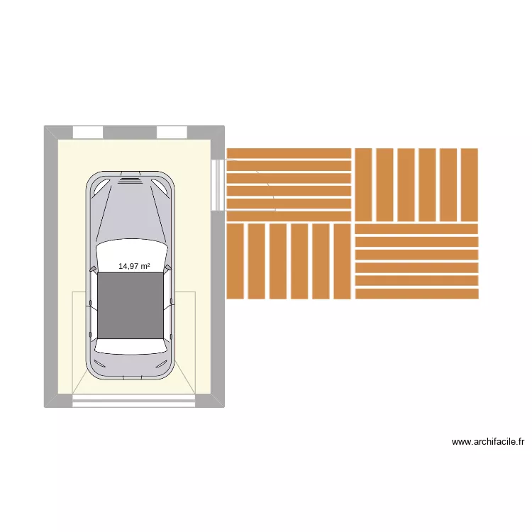 Garage. Plan de 