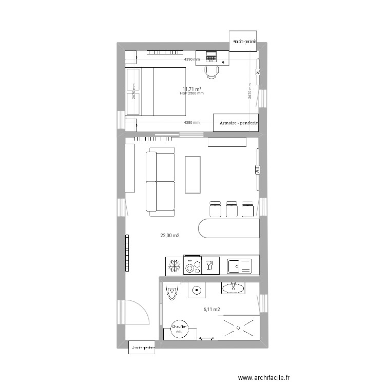 Appart Joc Régordane. Plan de 0 pièce et 0 m2