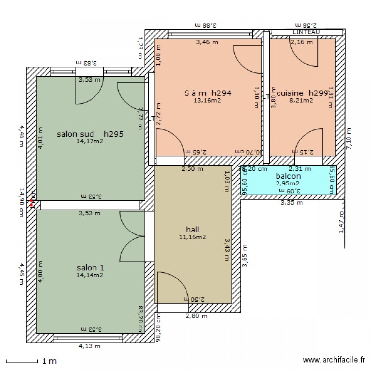 rez - cuisine . Plan de 0 pièce et 0 m2