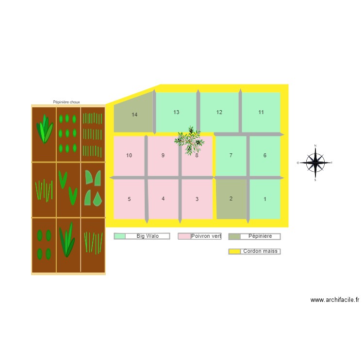 Chmp  14 vannes. Plan de 0 pièce et 0 m2