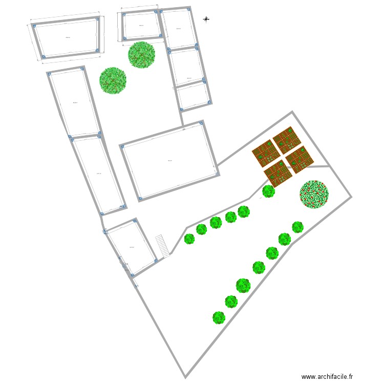 Plan de masse final. Plan de 0 pièce et 0 m2