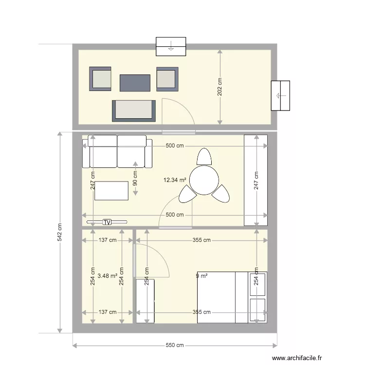Petite habitation 1. Plan de Petite habitation 1. Plan de