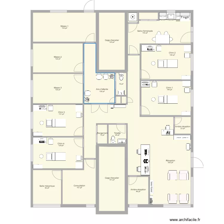 Clinique Maison Myre fauteuils. Plan de Clinique Maison Myre fauteuils. Plan de
