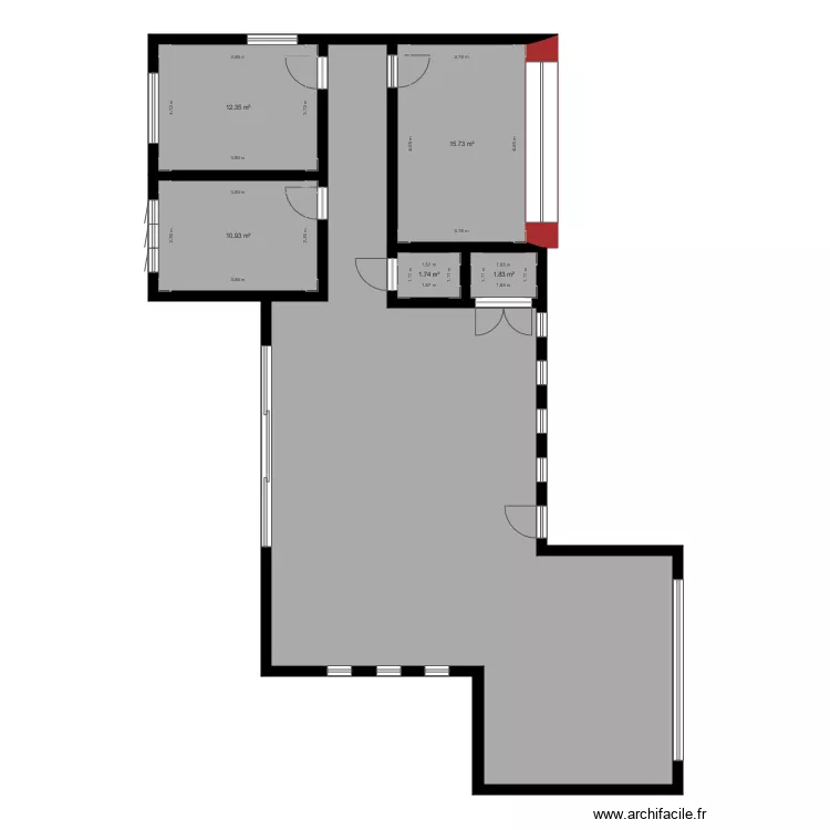 Villa. Plan de 