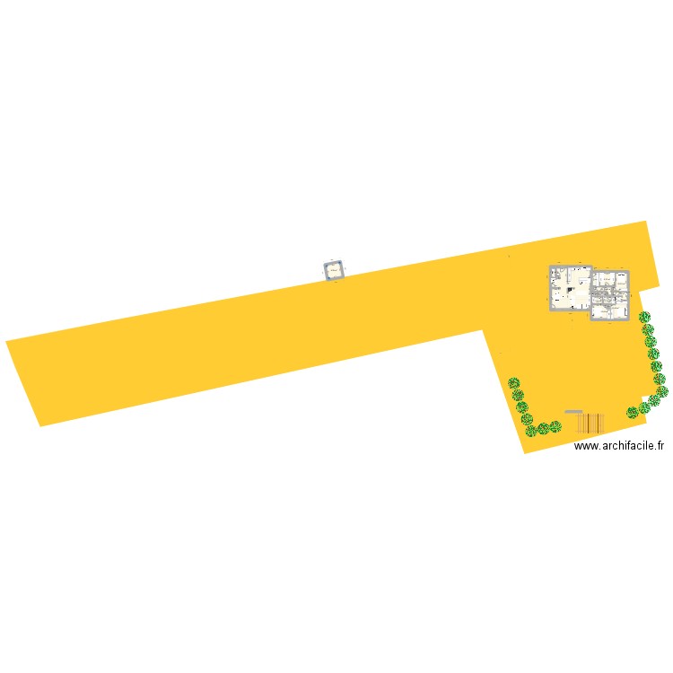PIECE A VIVRE IB 1ère phase. Plan de 14 pièces et 140 m2