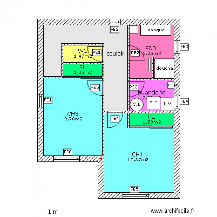 ETAGEV2. Plan de 0 pièce et 0 m2