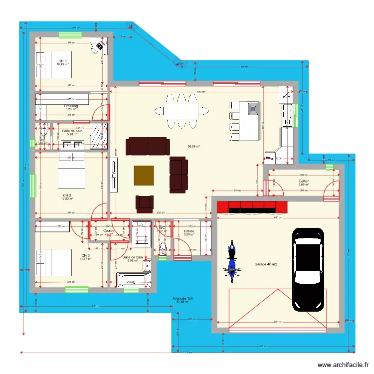 PERSO 120m2. Plan de 
