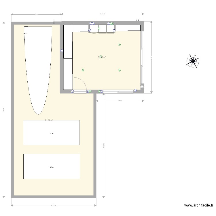 garage projet 1. Plan de 0 pièce et 0 m2