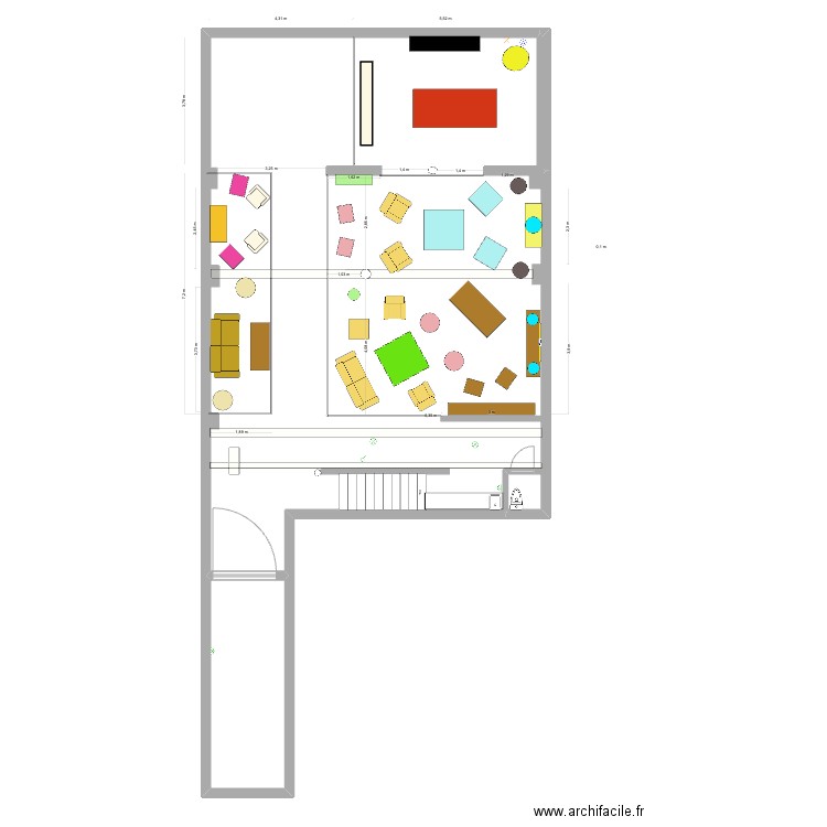 Entrepot_Scéno_2. Plan de 2 pièces et 158 m2
