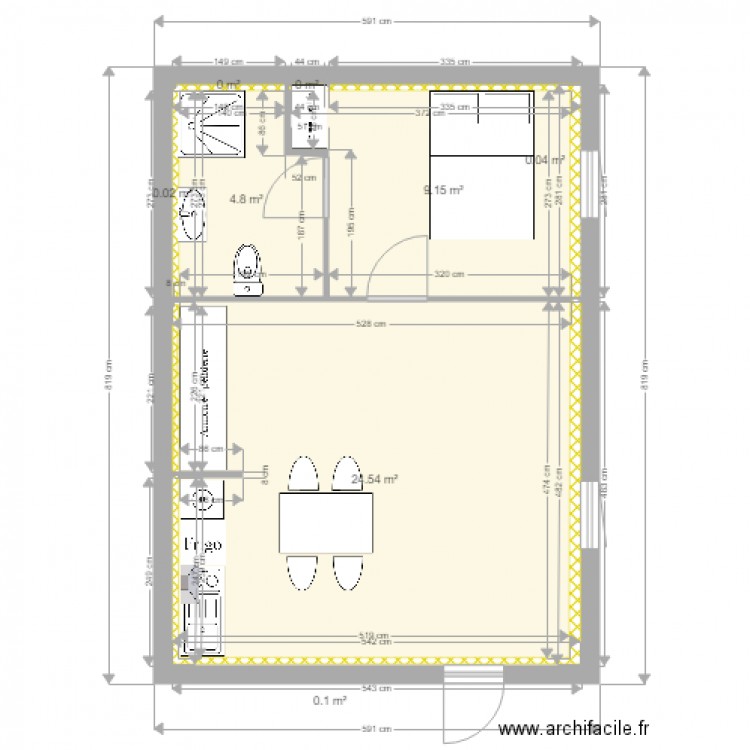 1ER ETAGE GAUCHE ASENCIO MODIFIE. Plan de 0 pièce et 0 m2