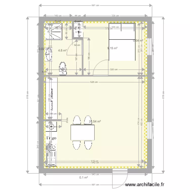 1ER ETAGE GAUCHE ASENCIO MODIFIE. Plan de 