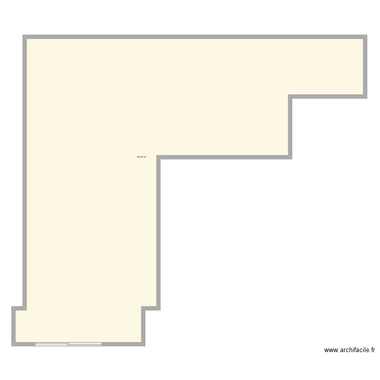 Centre dentaire . Plan de 1 pièce et 332 m2