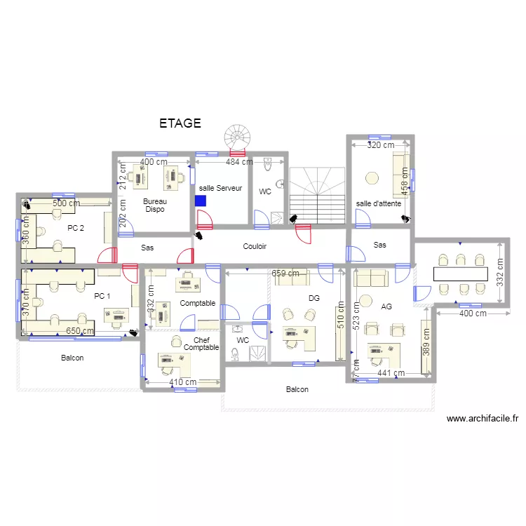 vila Marcory etage 3. Plan de 