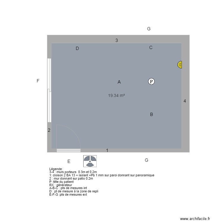 cabinet 2. Plan de 0 pièce et 0 m2