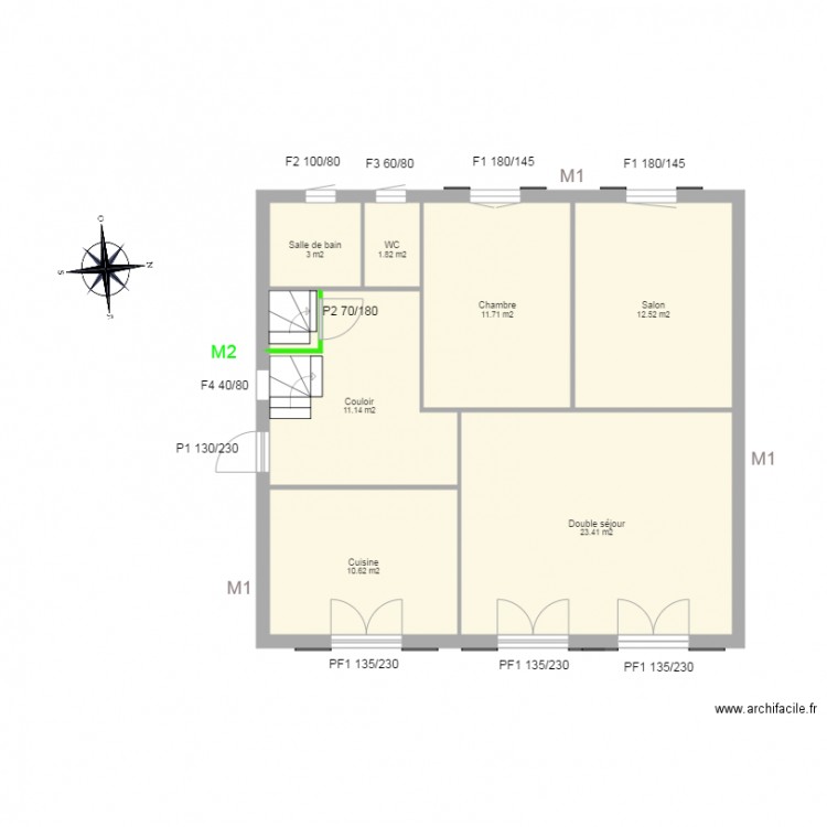 RDC DHABARRY . Plan de 0 pièce et 0 m2