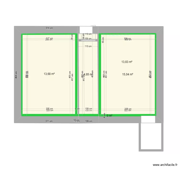 Silvia  locations doublages. Plan de 