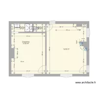 Projet Appart 36m2 &agrave; paris vide