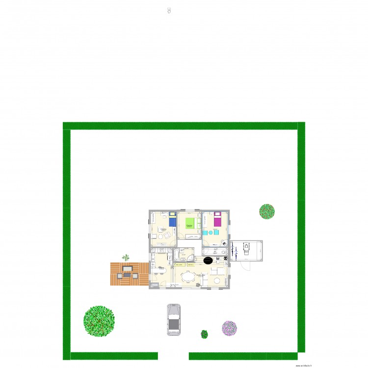 maison 84m2. Plan de 0 pièce et 0 m2