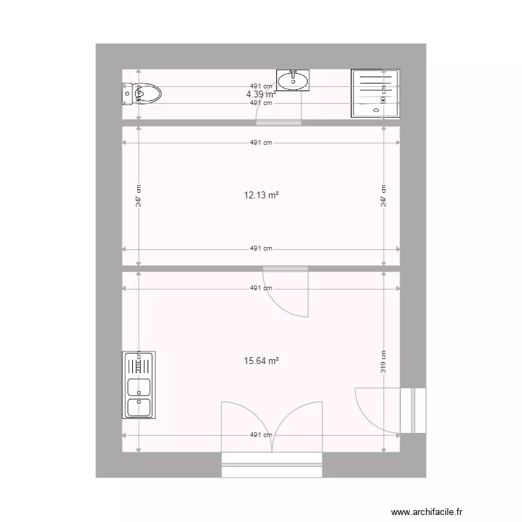 Immeuble de MOIRAND EN MONTAGNE. Plan de Immeuble de MOIRAND EN MONTAGNE. Plan de