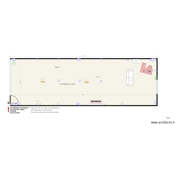 NEGRESKO 20 03 2019 Salle 1. Plan de 0 pièce et 0 m2
