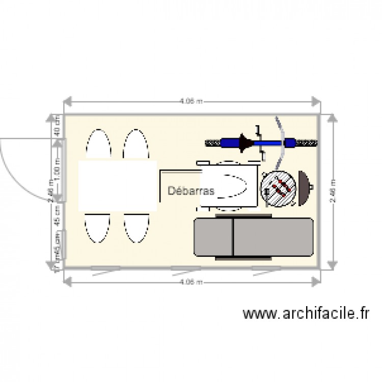 cabanon Gigaro. Plan de 0 pièce et 0 m2