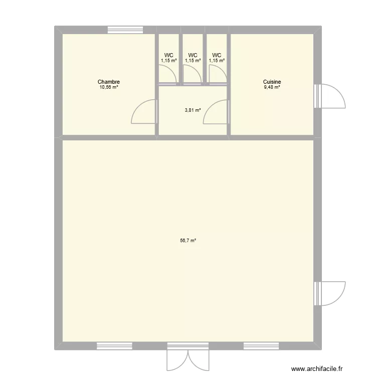 Mussy plan coté. Plan de 7 et 84 m² Mussy plan coté. Plan de 7 et 84 m²
