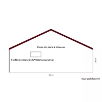 PLAN FA&Ccedil;ADE NORD AVANT ET APR&Egrave;S TRAVAUX