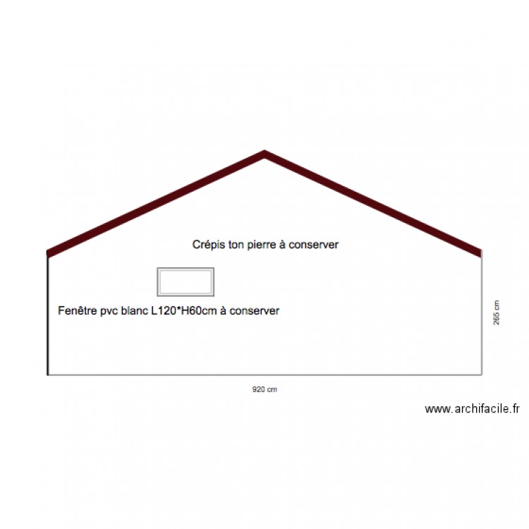 PLAN FAÇADE NORD AVANT ET APRÈS TRAVAUX. Plan de 0 pièce et 0 m2