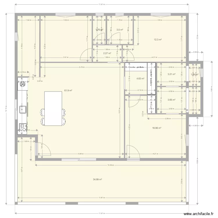 villa t4 special. Plan de 