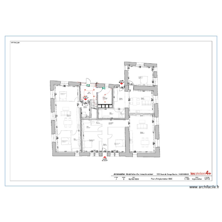 Bernex R0  ELEC. Plan de 0 pièce et 0 m2