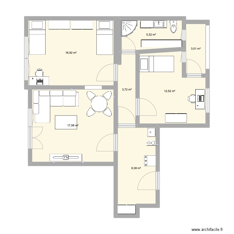 MICHA - PALMOTICEVA-radna verzija konacno. Plan de 0 pièce et 0 m2