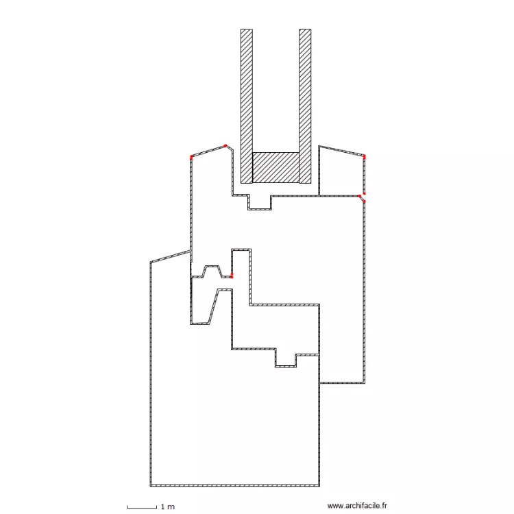 coupe dormant. Plan de 