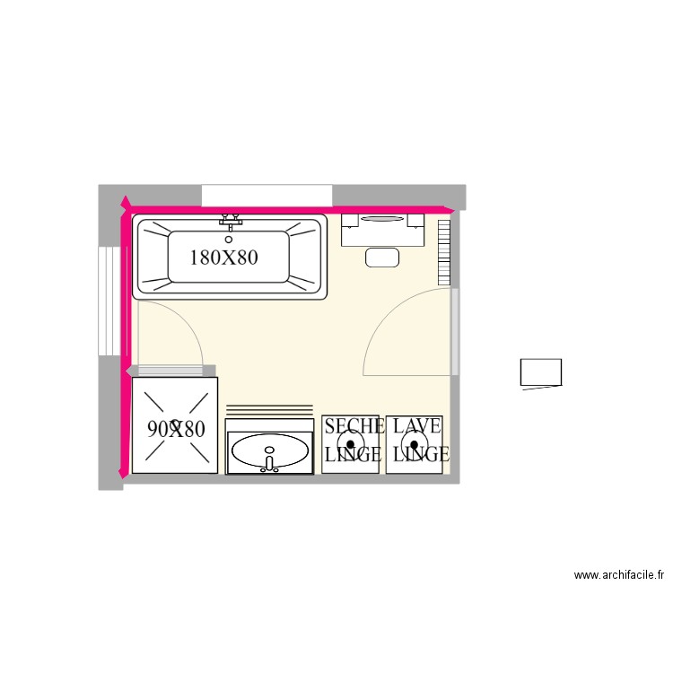 SALLE DE BAIN 5. Plan de 0 pièce et 0 m2