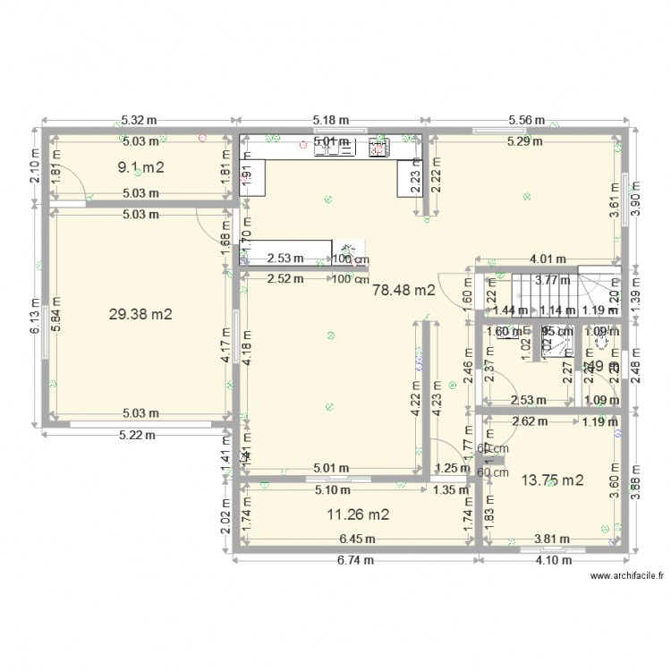 My case et électrique. Plan de 0 pièce et 0 m2