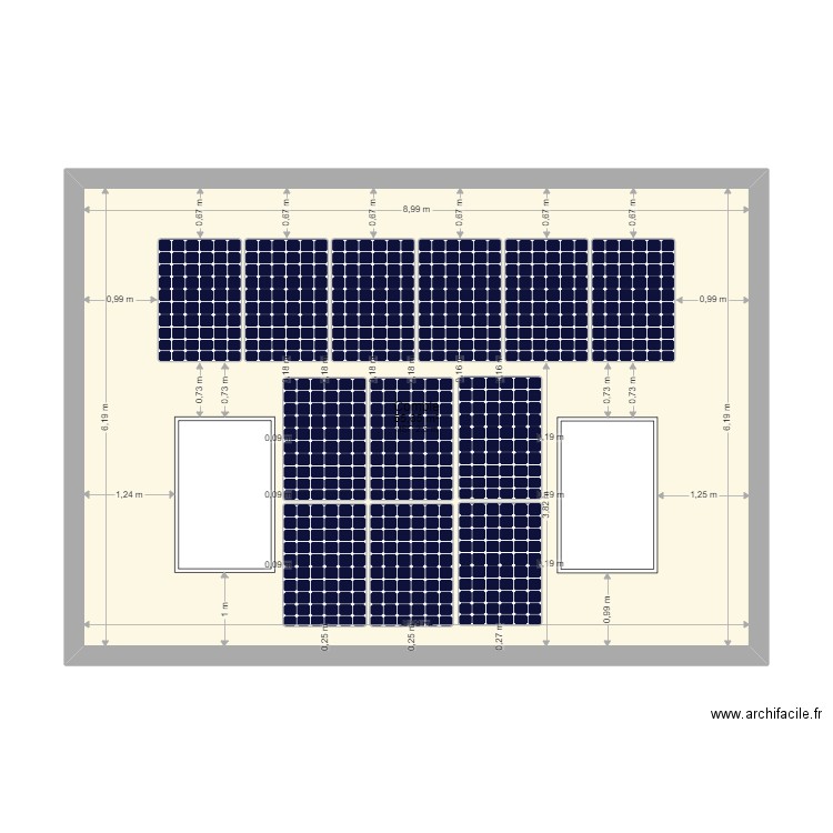 Gundouz Nora 95520 OSNY. Plan de 1 pièce et 56 m2