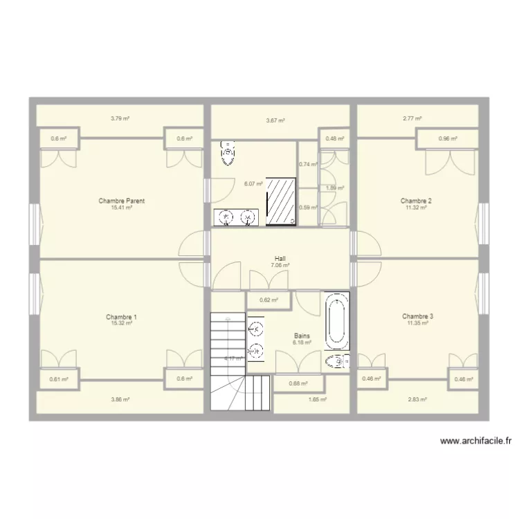 levant etage 1 jan 18. Plan de levant etage 1 jan 18. Plan de