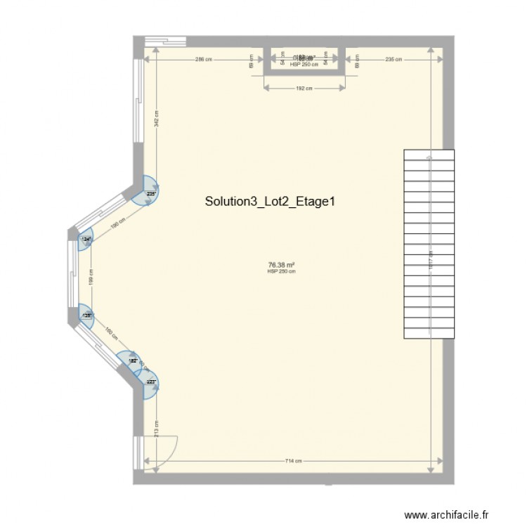 Projet Portet DUMAS Etage partie 1990. Plan de 0 pièce et 0 m2