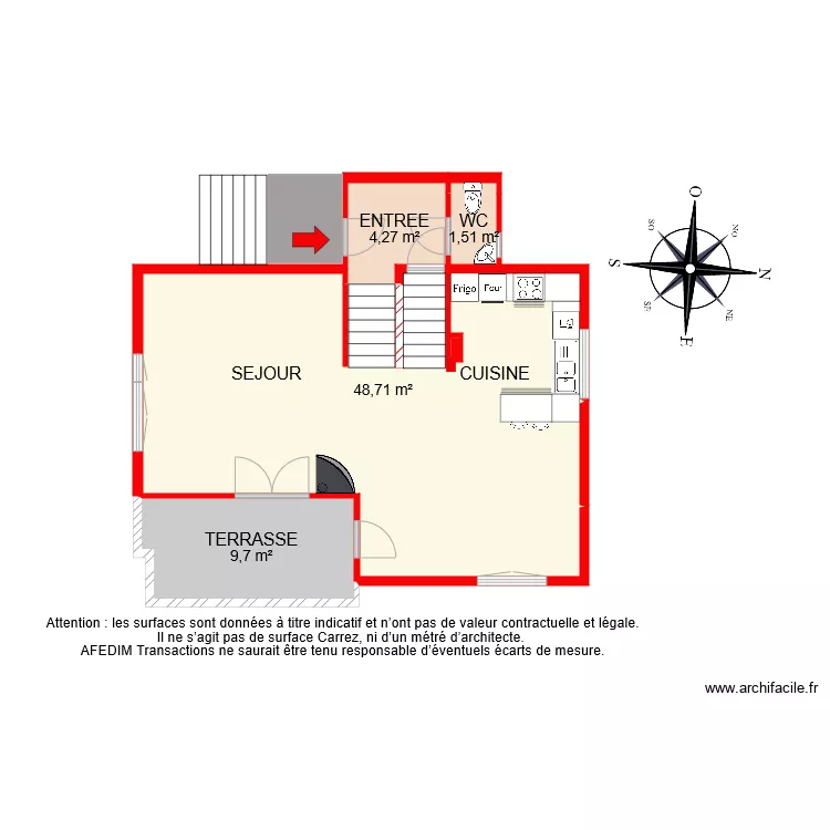 BI 8825 RDC. Plan de 