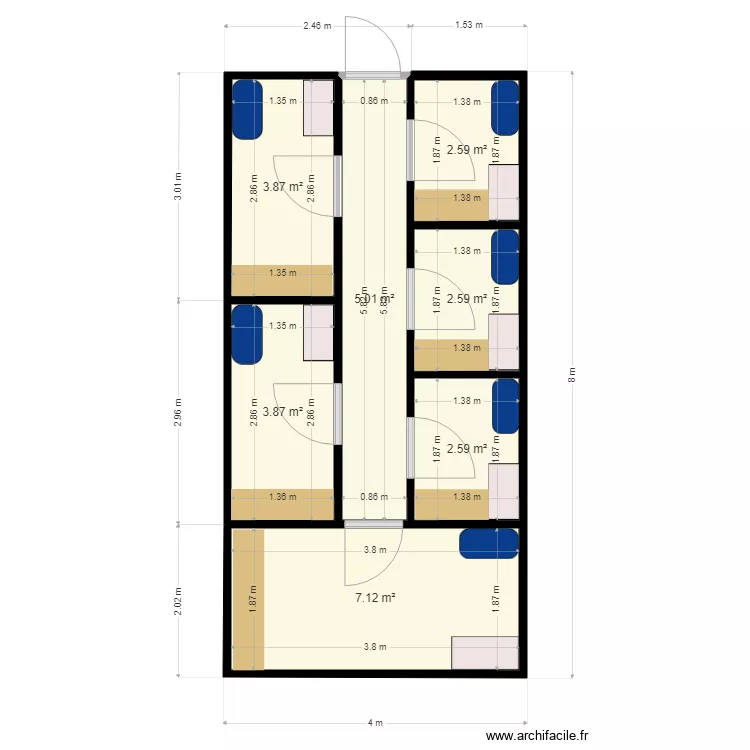 Porcherie. Plan de 