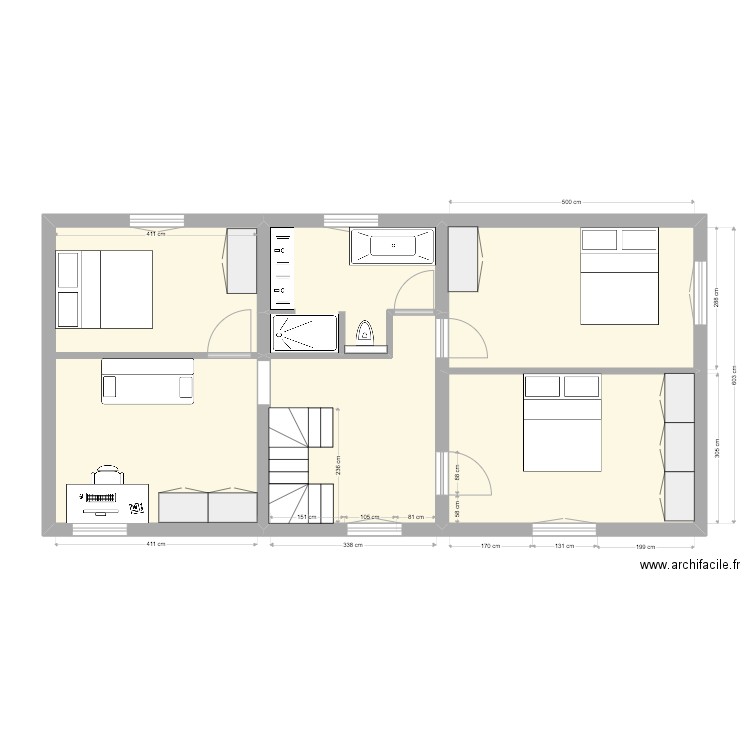 Jessie and Felix upstairs 1. Plan de 0 pièce et 0 m2