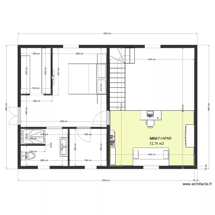 &eacute;tage KAZ A ZAMBO. Plan de 