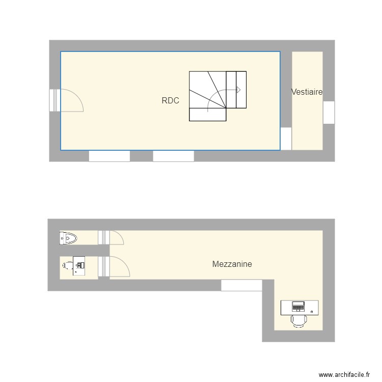 RDC CATON. Plan de 0 pièce et 0 m2