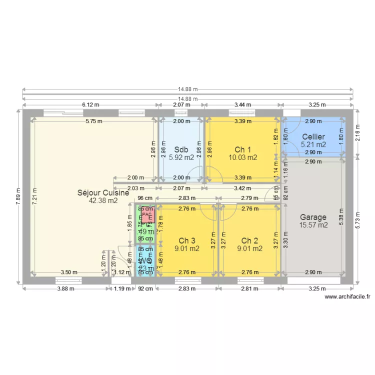 AUBIN TACCOEN. Plan de 