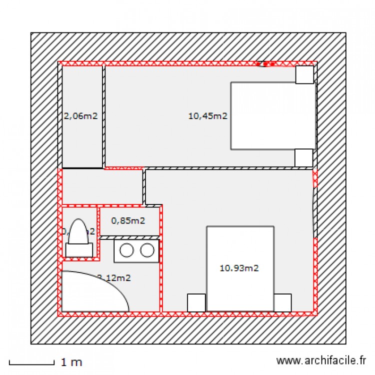 renov etage. Plan de 0 pièce et 0 m2