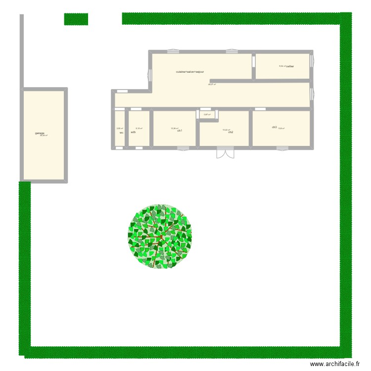 maison marianne 2. Plan de 9 pièces et 125 m2