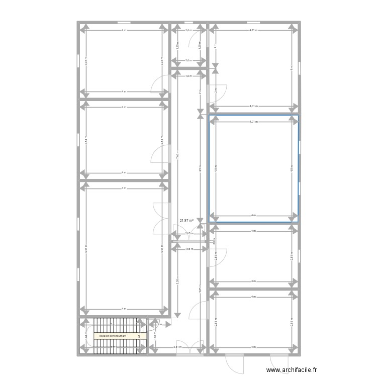 PlanAchete. Plan de 10 pièces et 140 m2