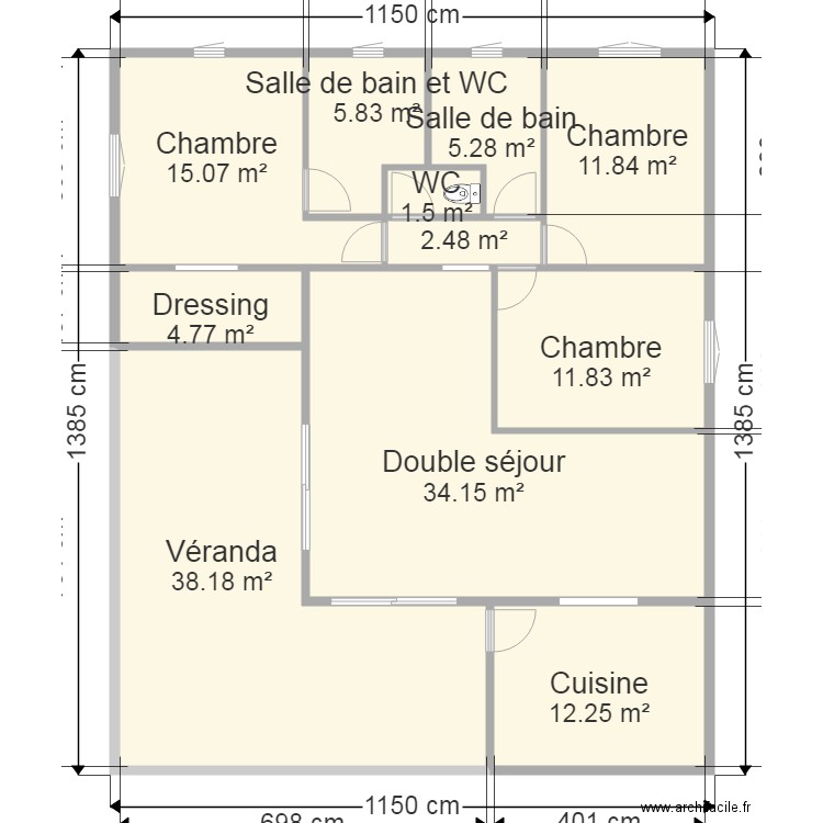 villa GS 2. Plan de 0 pièce et 0 m2