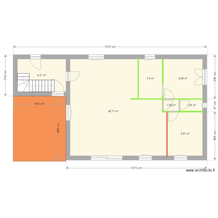 PHILIP RDC PROJET. Plan de 0 pièce et 0 m2