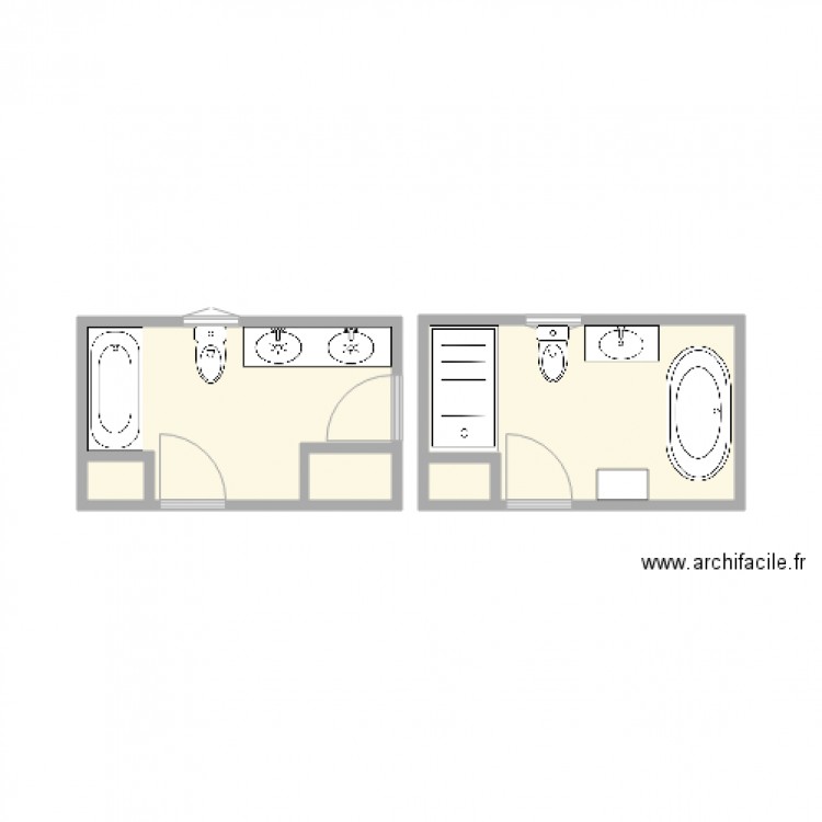 réno salle de bain . Plan de 0 pièce et 0 m2